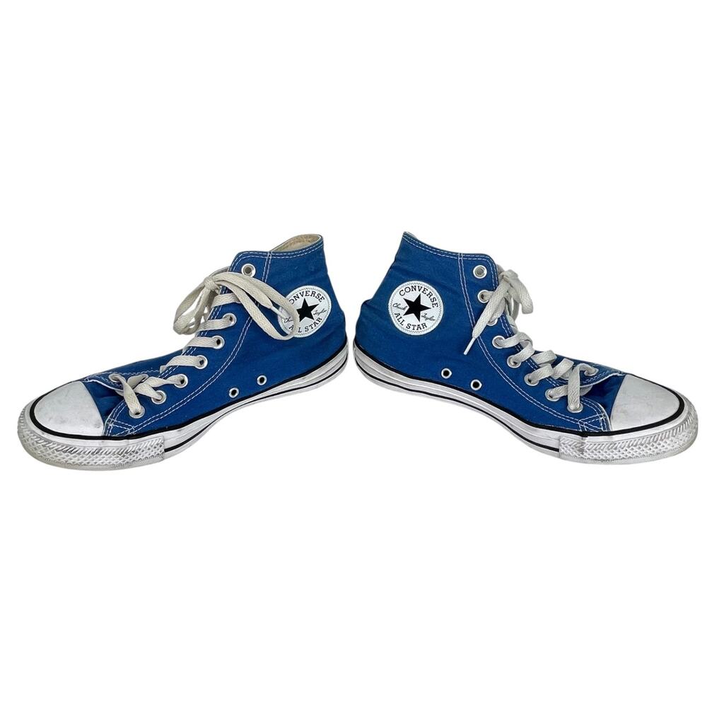 Converse Women's Sz 9 / Mens Sz 7 Blue Chuck Taylor All Star High Top Sneakers - Picture 2 of 16